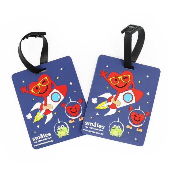 Previous work of custom soft PVC luggage tags