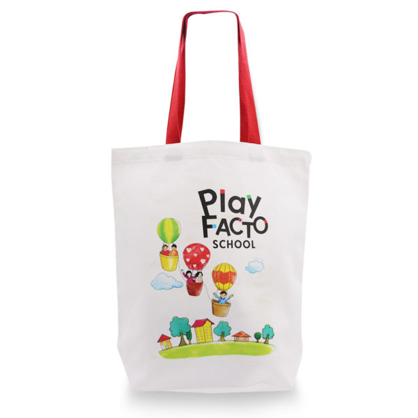Canvas Bags with Coloured Handle_Play Facto School