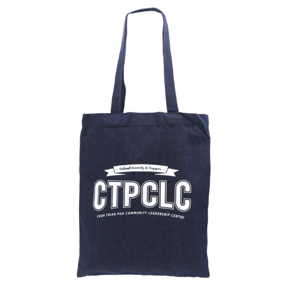 Customised A3 Denim Tote Bag With Logo Print Singapore
