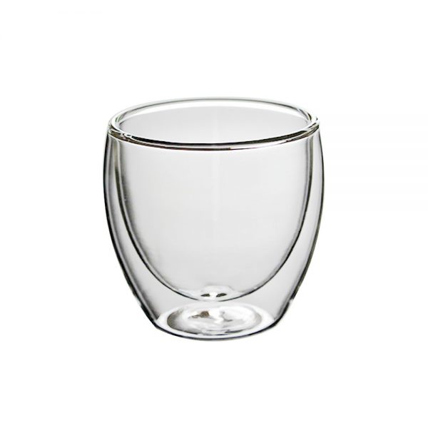 Double wall glass mug