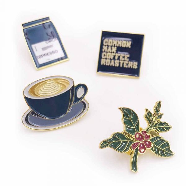 Common Man Coffee Roasters_Custom Soft Enamel Collar Pin 2