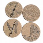 Authors Interior_Custom Cork Coaster