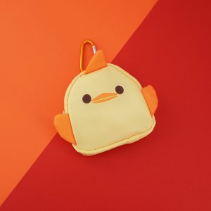 Custom foldable tote bag shaped like a brand mascot